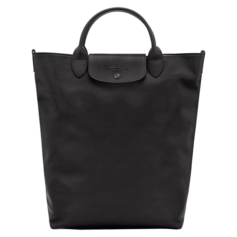 Le Pliage Xtra M Tote bag / Black - Leather - Image 15