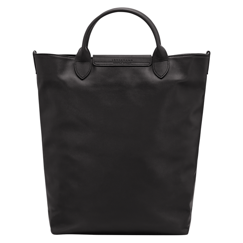 Le Pliage Xtra M Tote bag / Black - Leather - Image 10