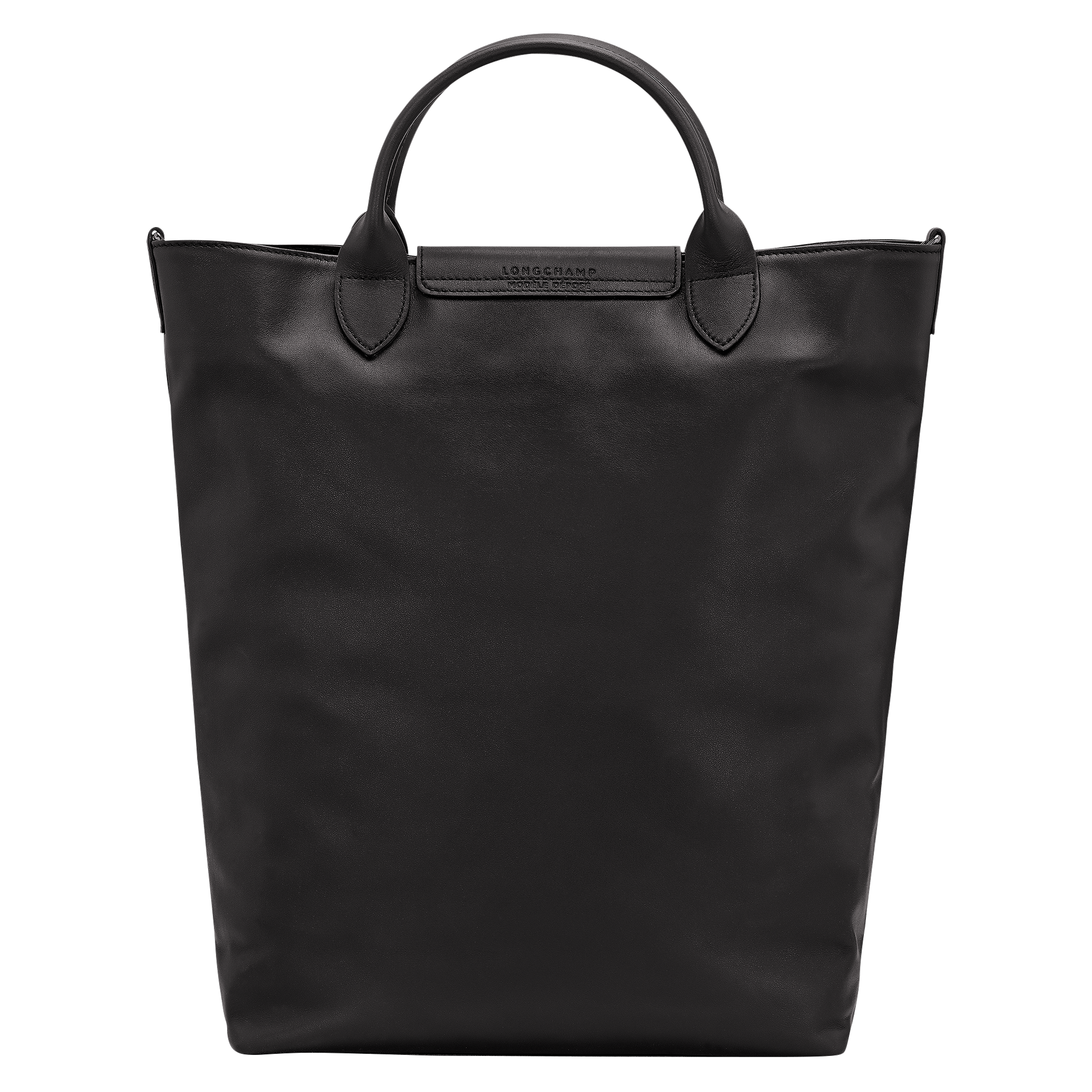 Le Pliage Xtra M Tote bag / Black - Leather - Image 4
