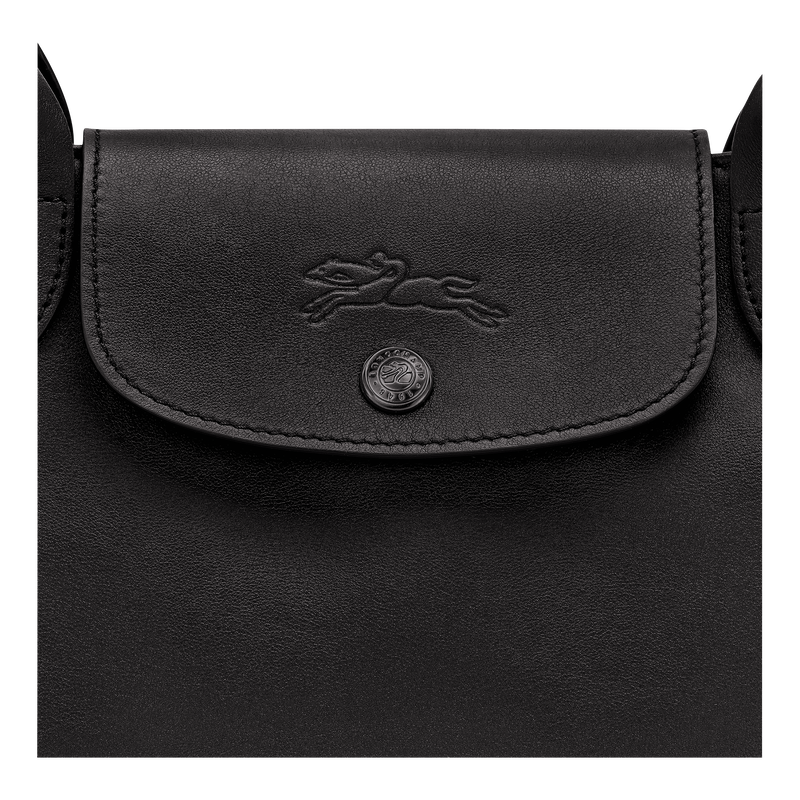 Le Pliage Xtra M Tote bag / Black - Leather - Image 16
