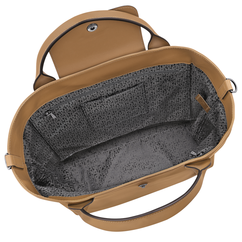 Le Pliage Xtra M Tote bag / Black - Leather - Image 13