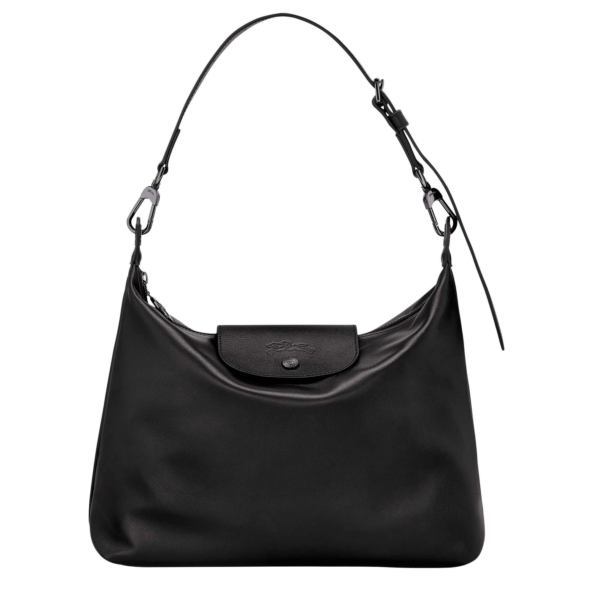 Le Pliage Xtra M Hobo bag / Black - Leather