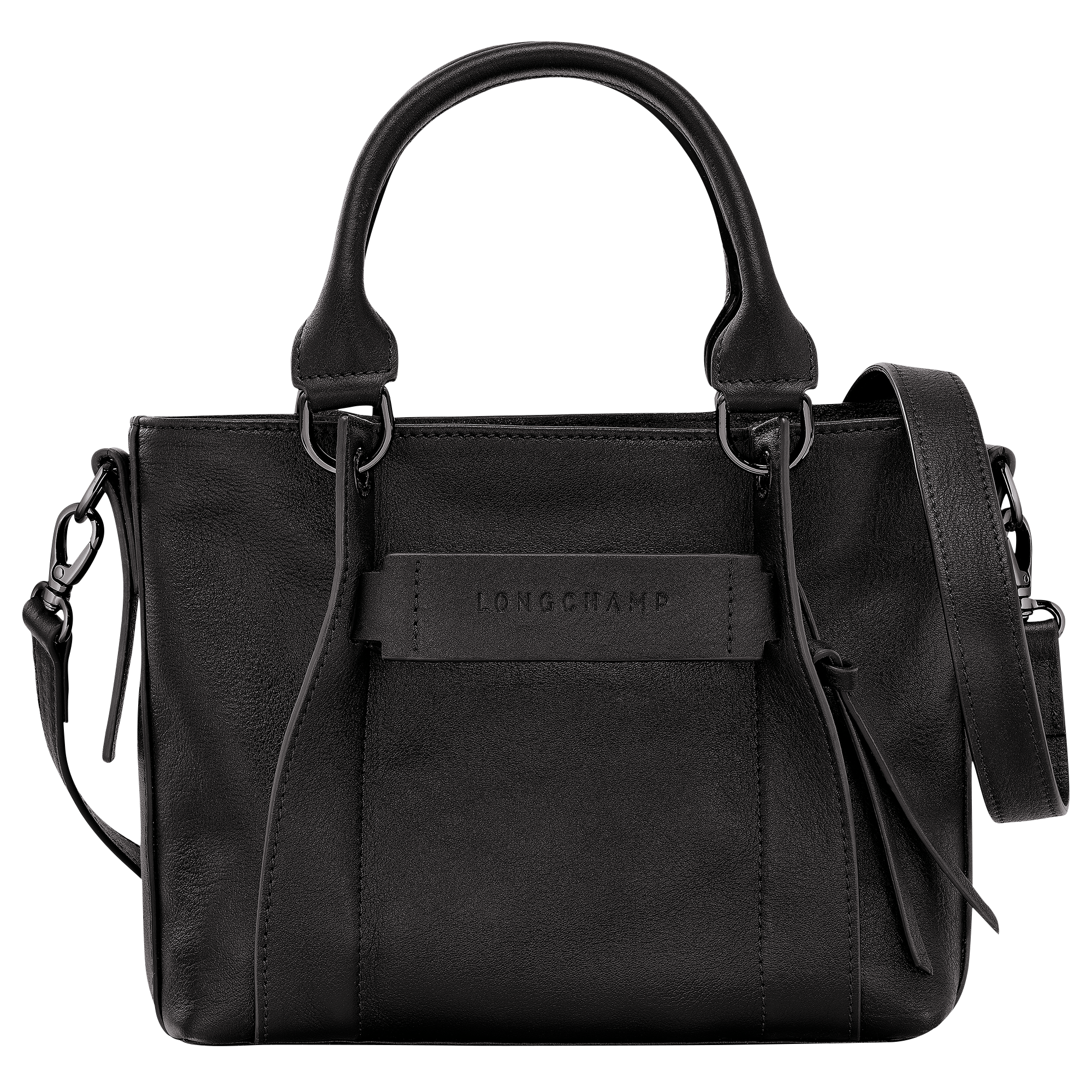Longchamp 3D S Handbag / Black - Leather
