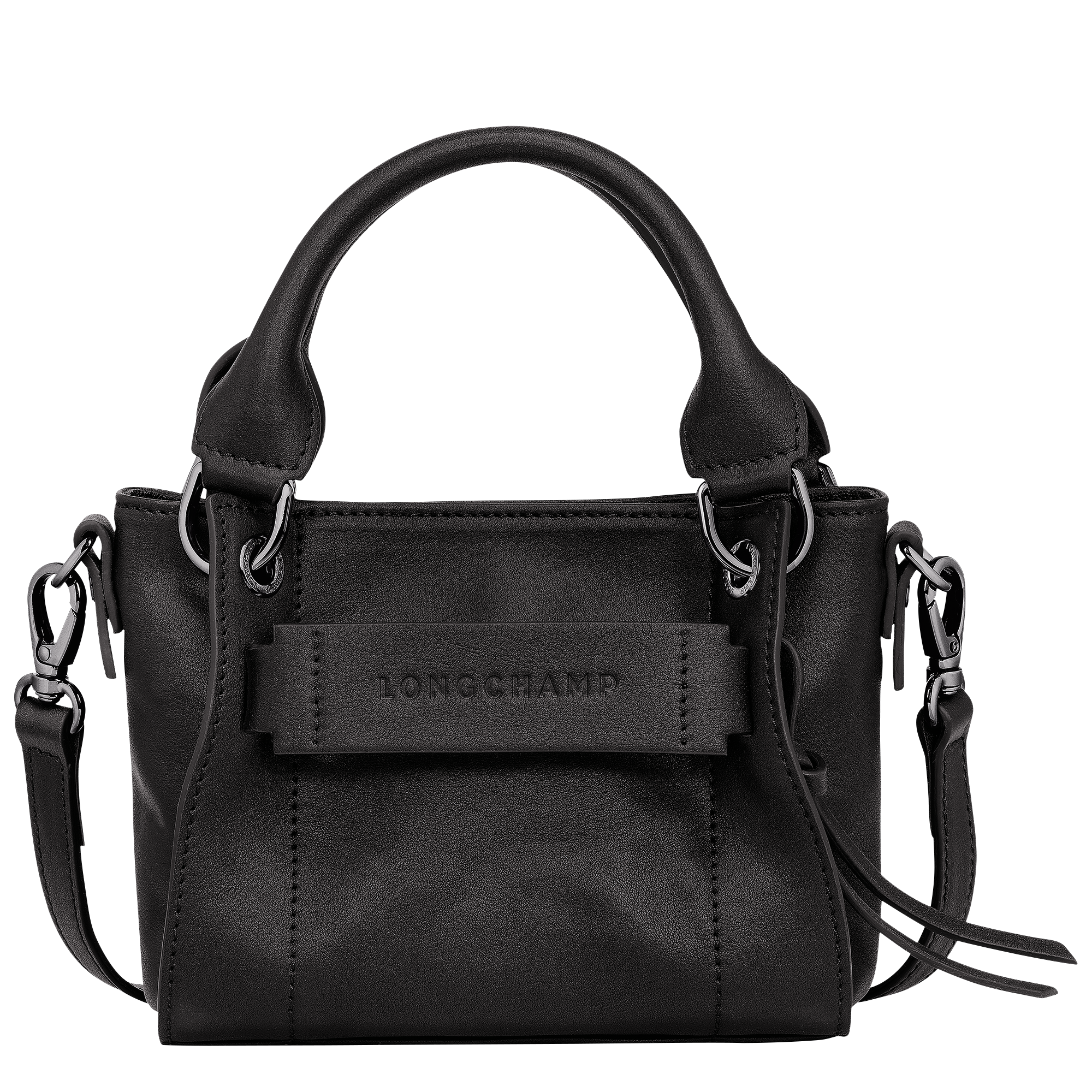 Longchamp 3D XS Handbag / Black - Leather