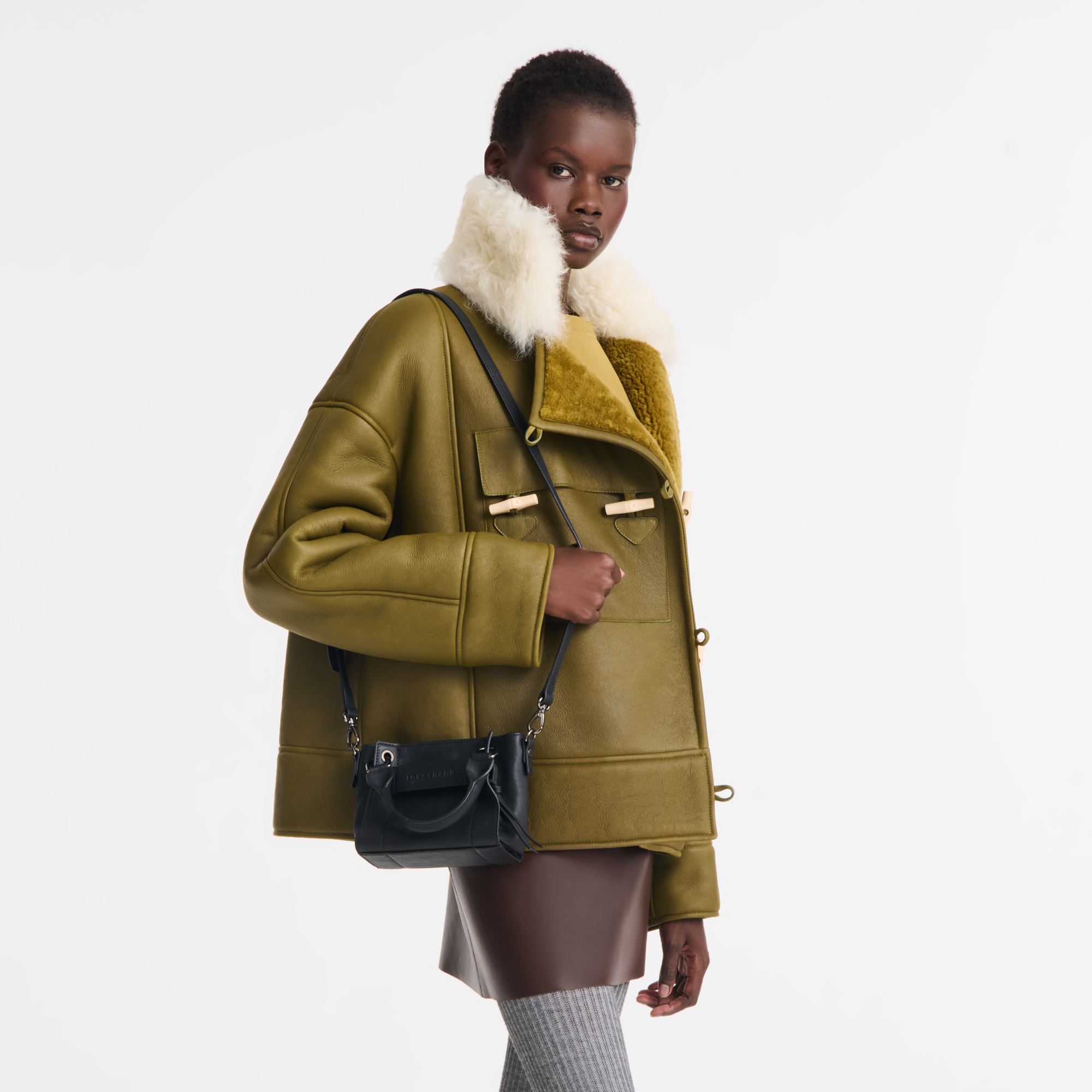 Longchamp 3D XS Handbag / Black - Leather - Image 2