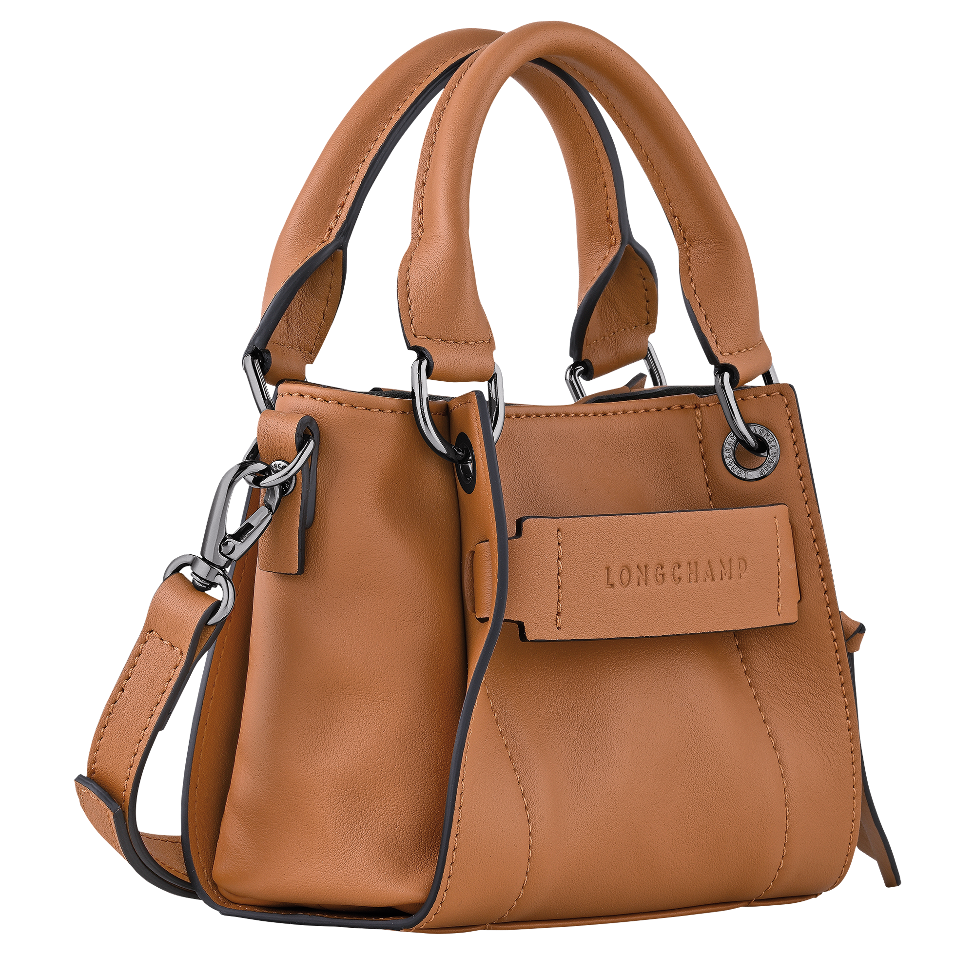 Longchamp 3D XS Handbag / Natural - Leather - Image 3