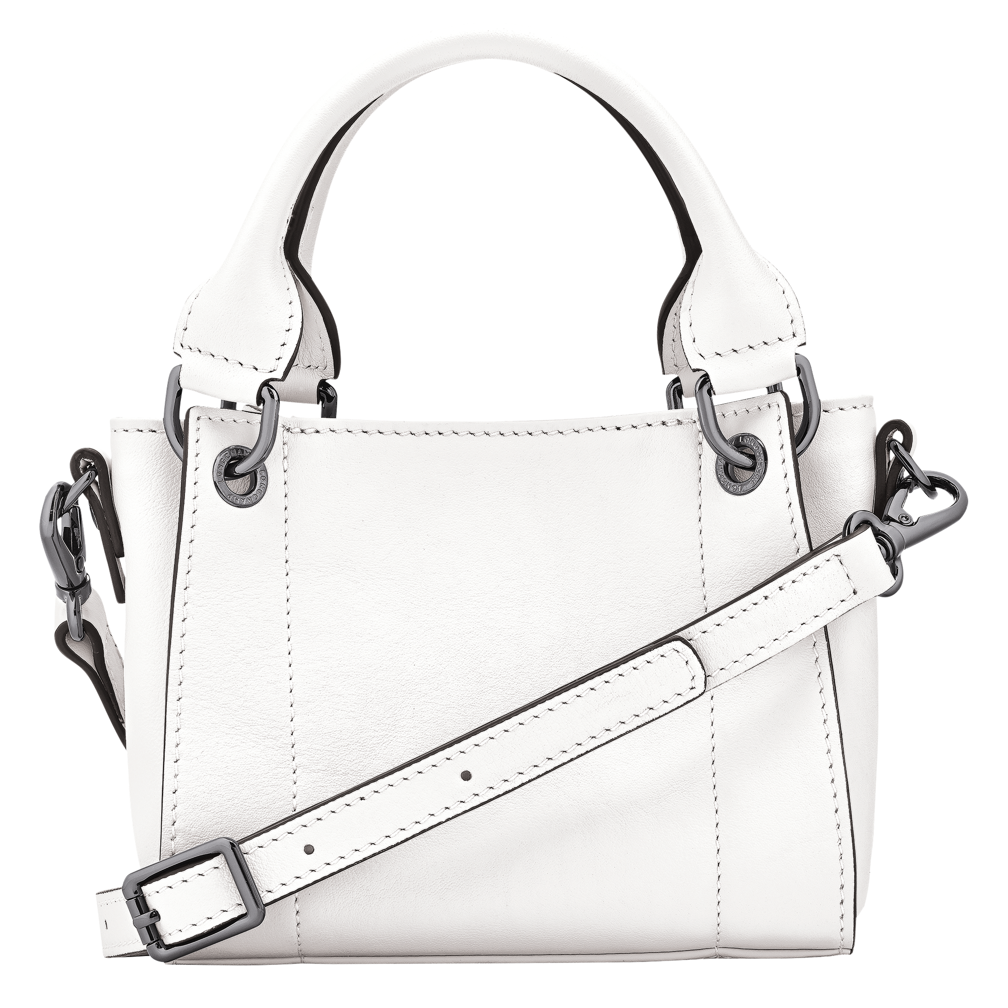 Longchamp 3D XS Handbag / White - Leather - Image 4