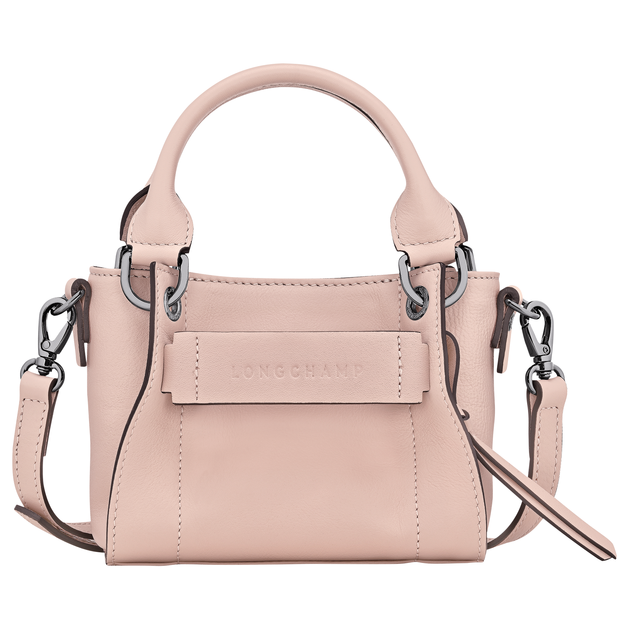 Longchamp 3D XS Handbag / Petal Pink - Leather