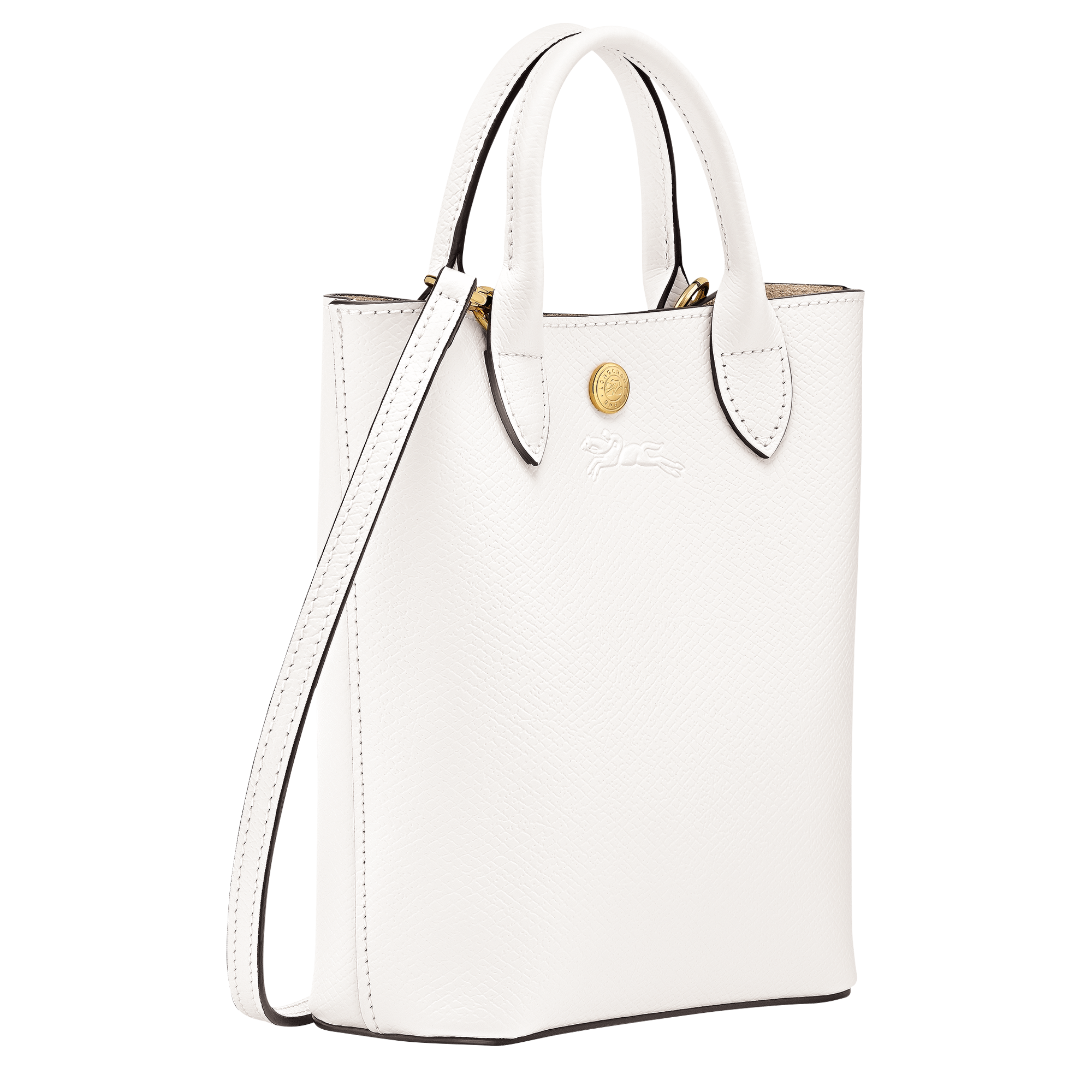 Épure XS Tote bag / White - Leather - Image 3