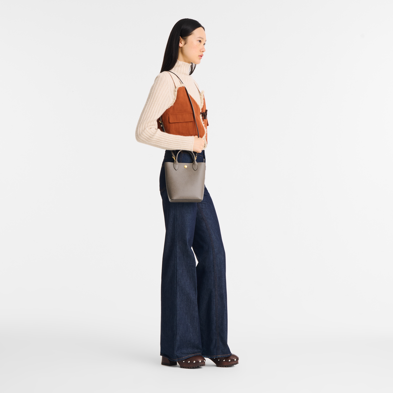 Épure XS Tote bag / Turtledove - Leather - Image 18