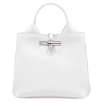 Le Roseau S Handbag / White - Leather