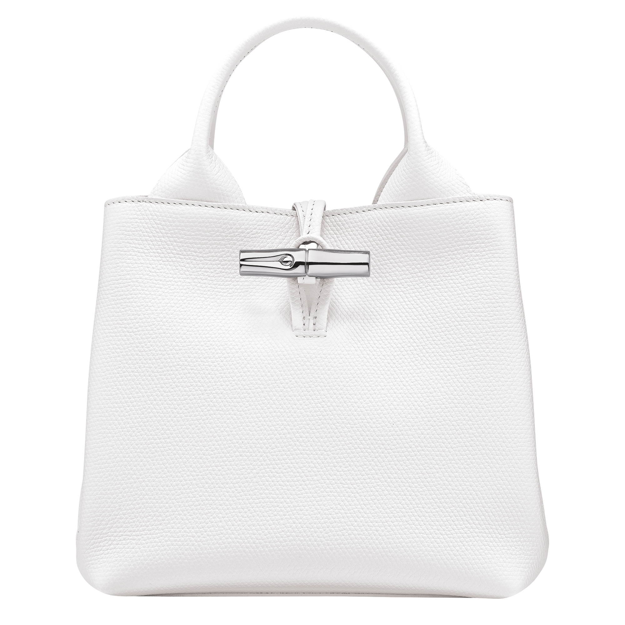 Le Roseau S Handbag / White - Leather