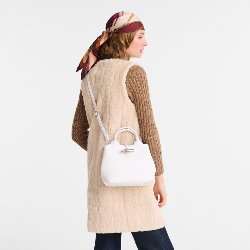 Le Roseau S Handbag / Pink Tea - Leather - Image 78