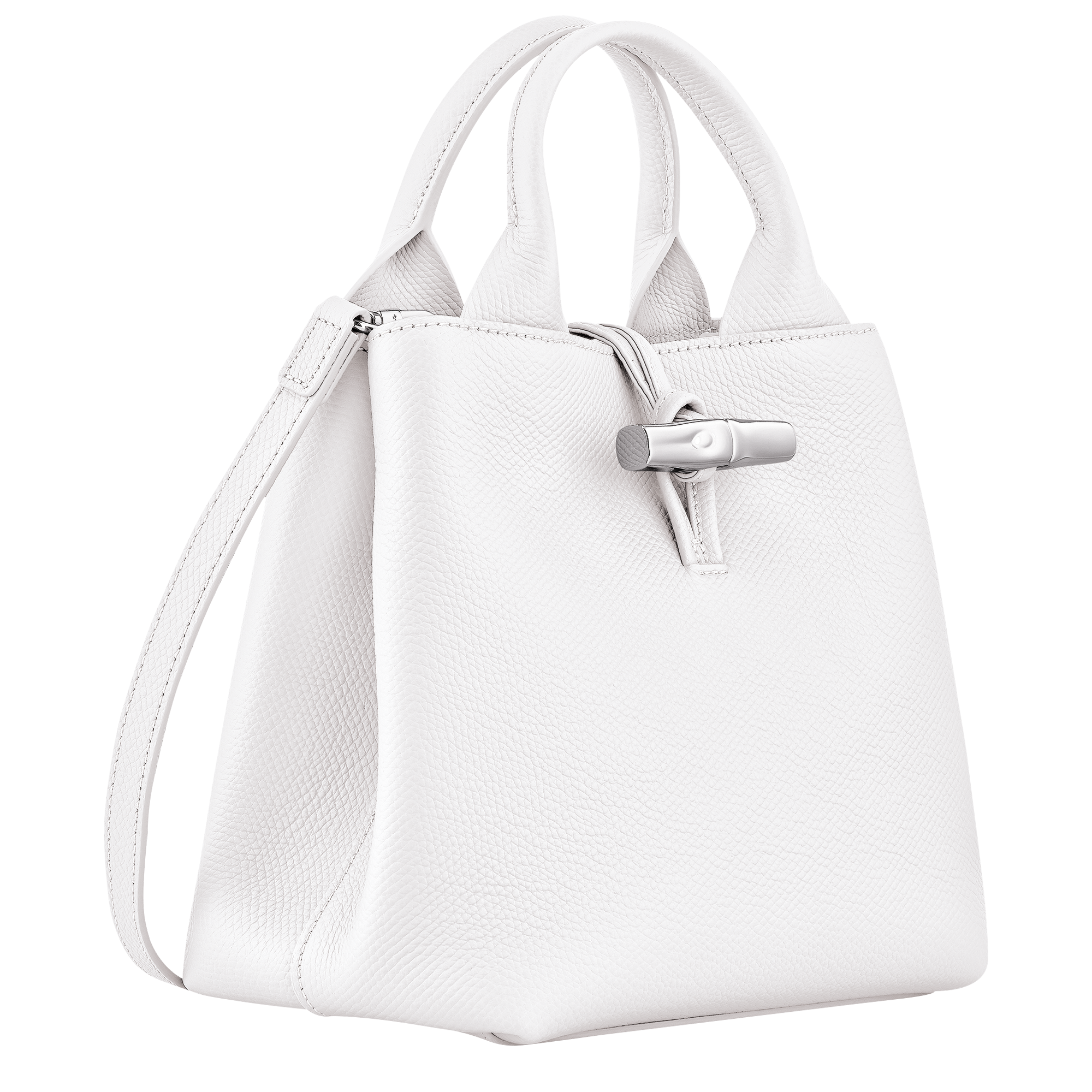 Le Roseau S Handbag / White - Leather - Image 3