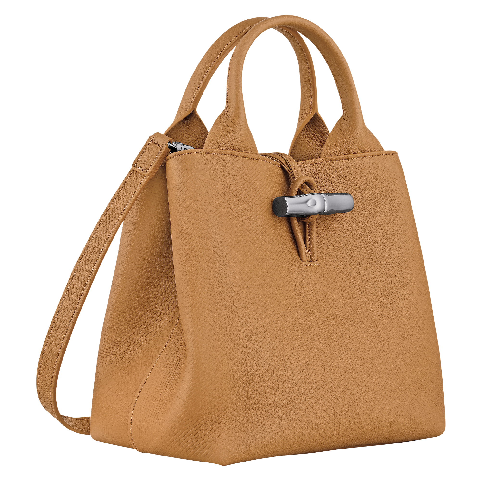Le Roseau S Handbag / Walnut - Leather - Image 3