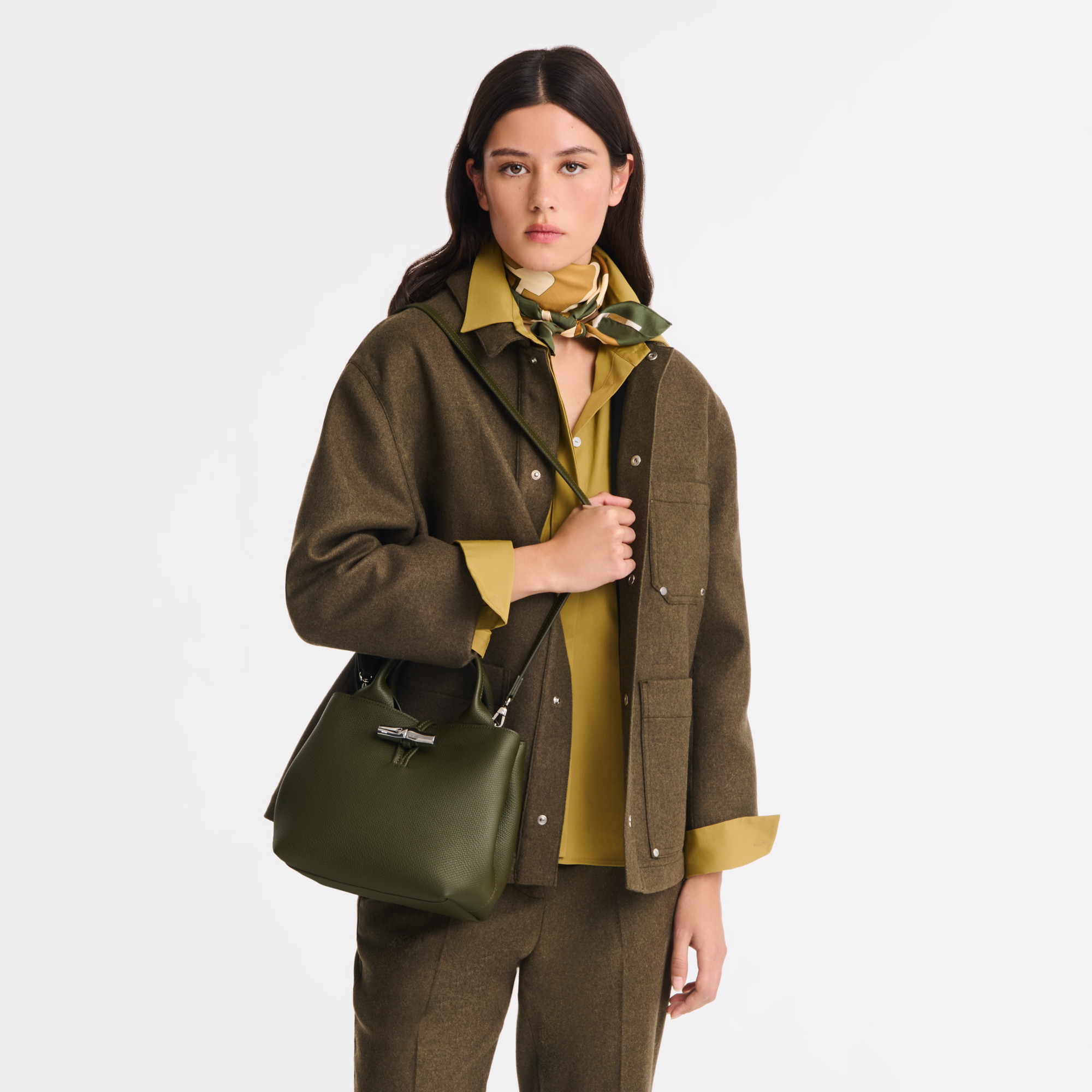 Le Roseau S Handbag / Fir - Leather - Image 2