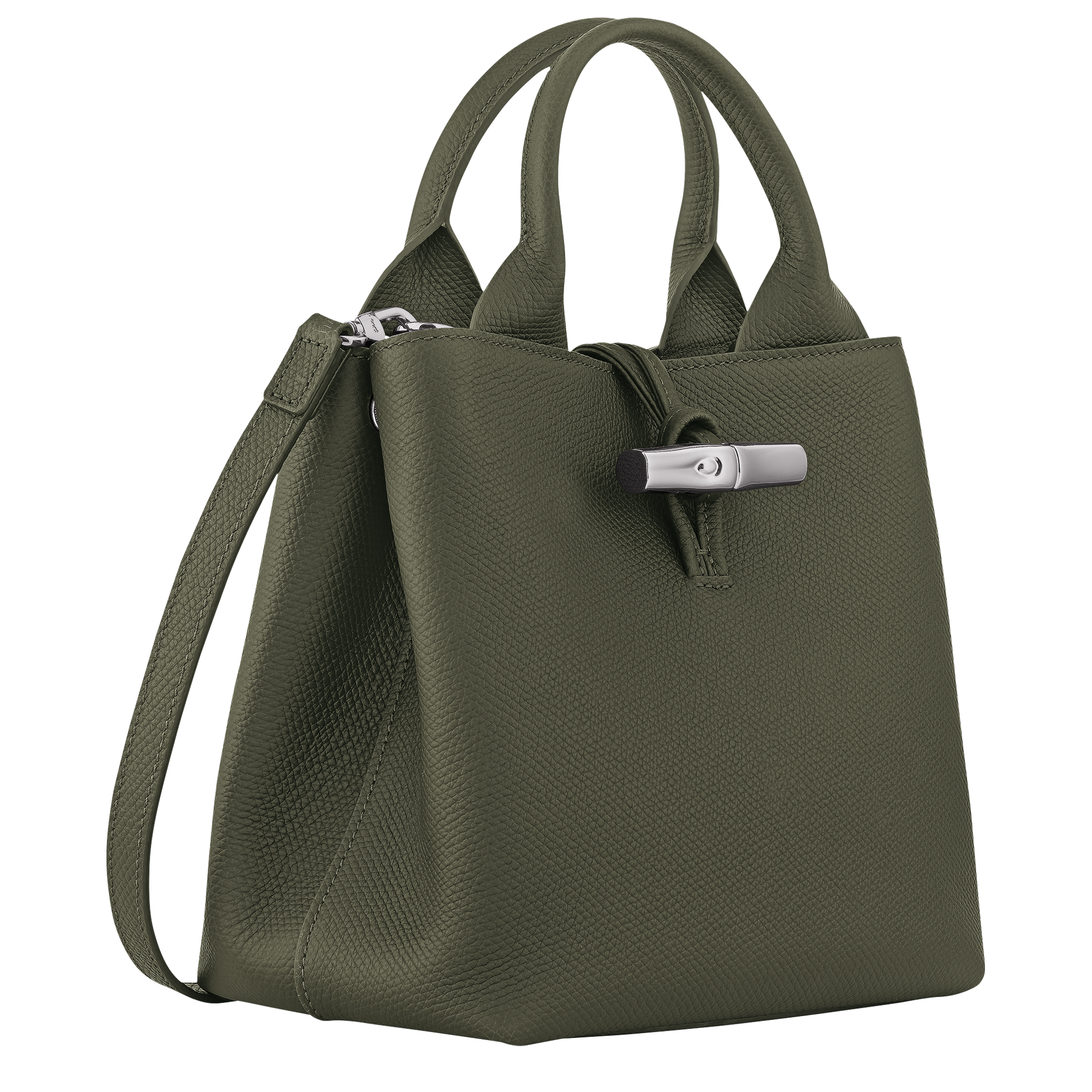 Le Roseau S Handbag / Fir - Leather - Image 3