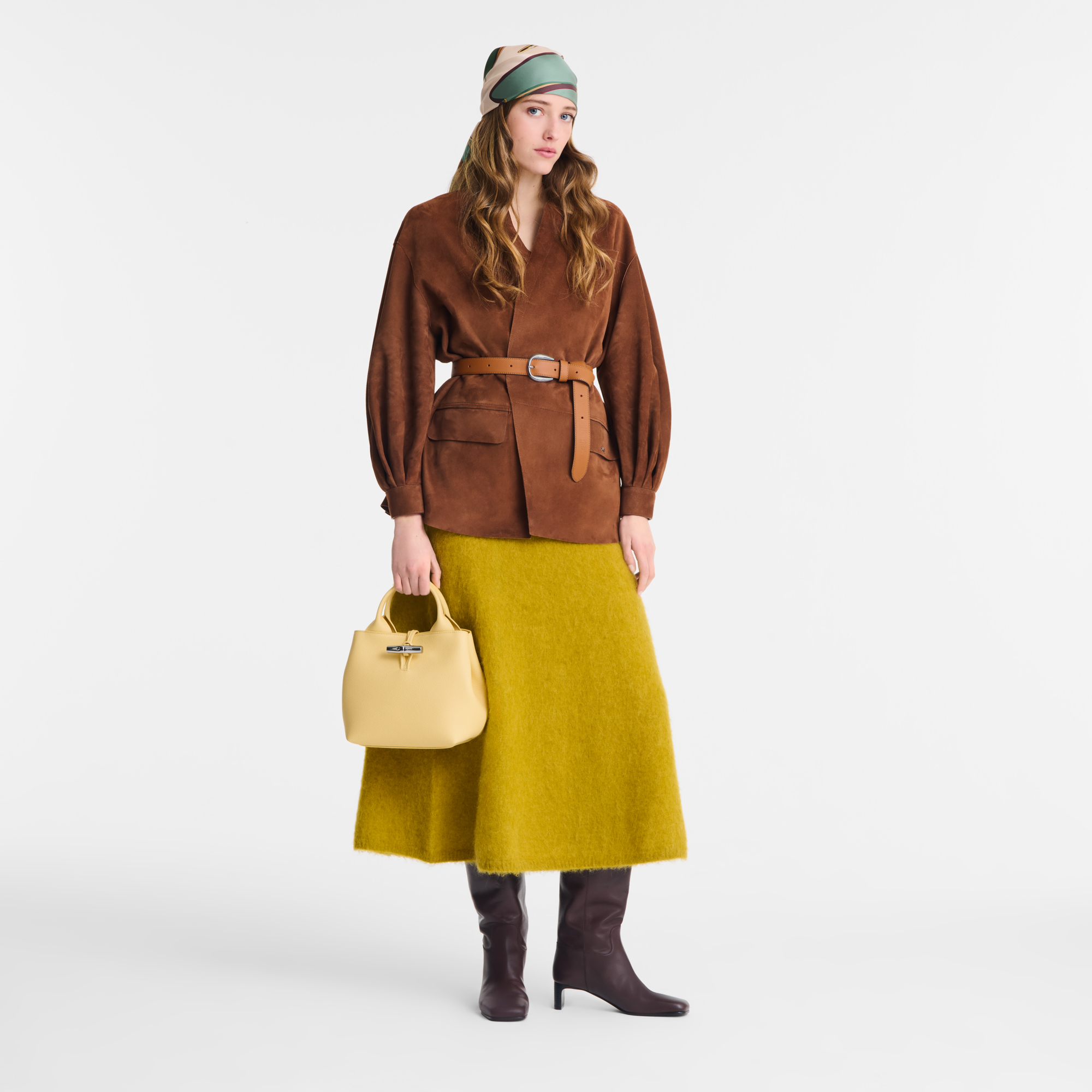 Le Roseau S Handbag / Yellow Chick - Leather - Image 2