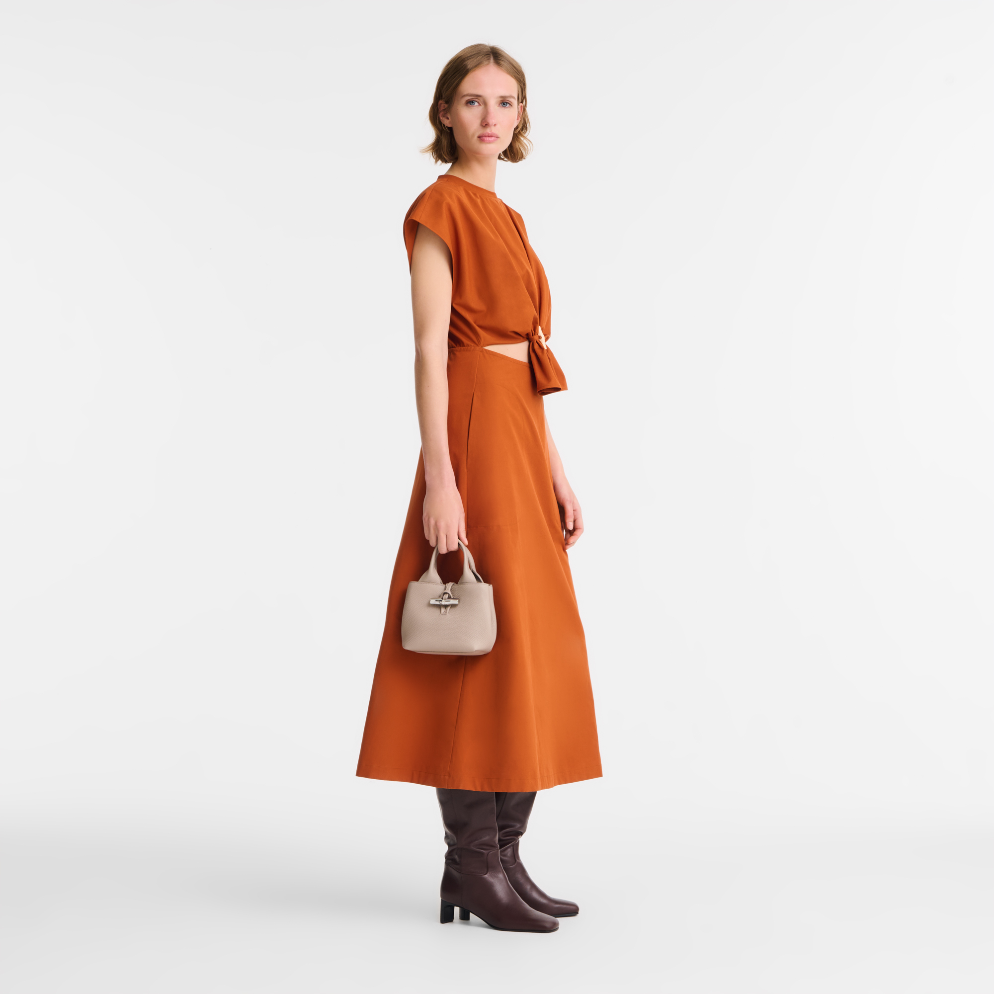 Le Roseau XS Handbag / Clay - Leather - Image 2