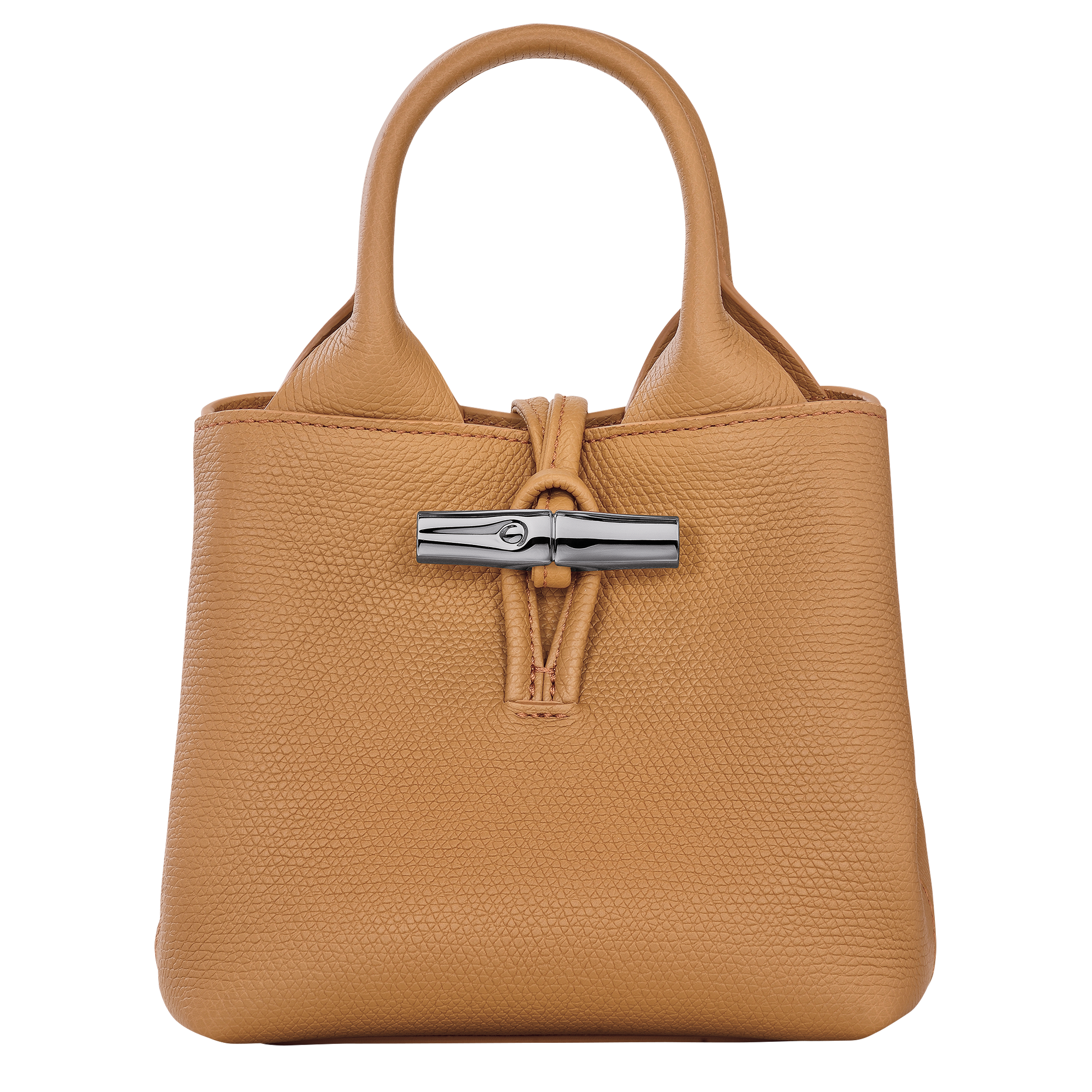 Le Roseau XS Handbag / Walnut - Leather