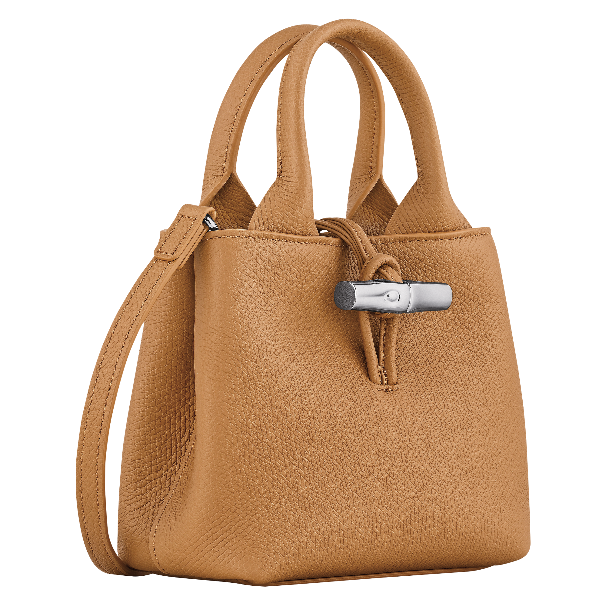 Le Roseau XS Handbag / Walnut - Leather - Image 3