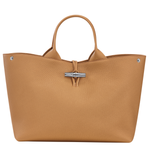 Le Roseau L Handbag / Walnut - Leather