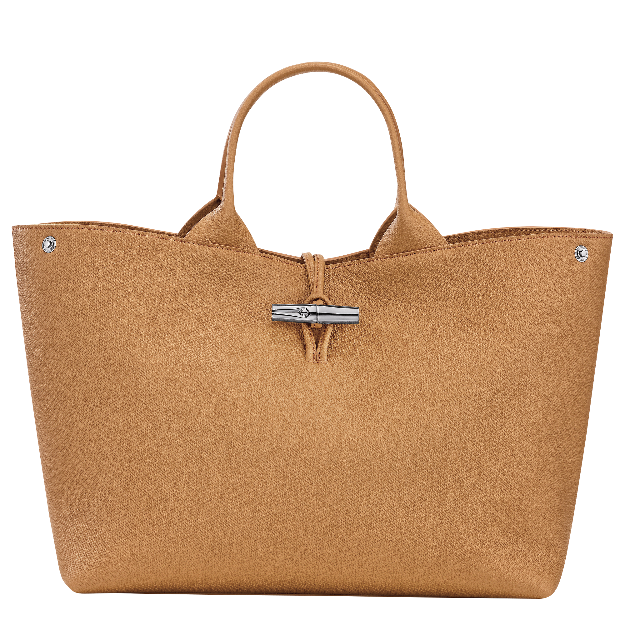 Le Roseau L Handbag / Walnut - Leather
