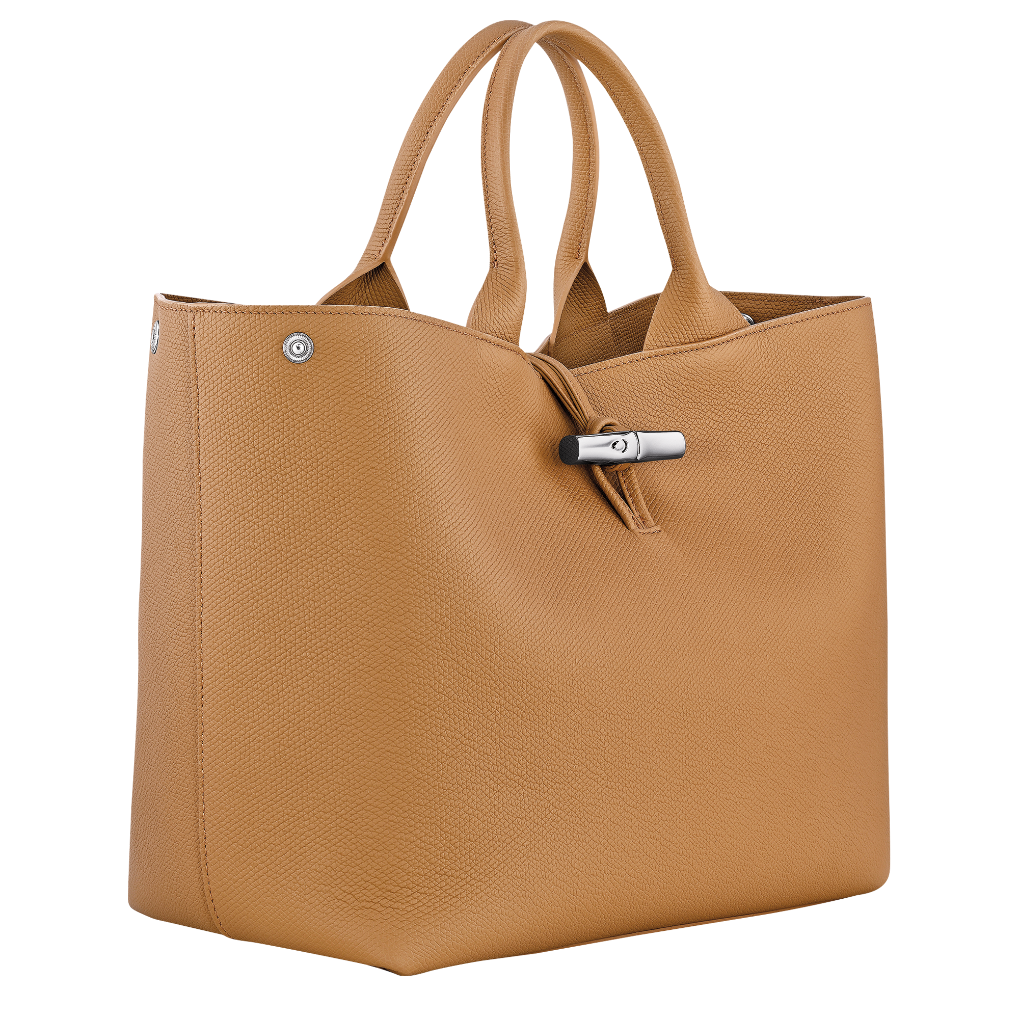 Le Roseau L Handbag / Walnut - Leather - Image 3