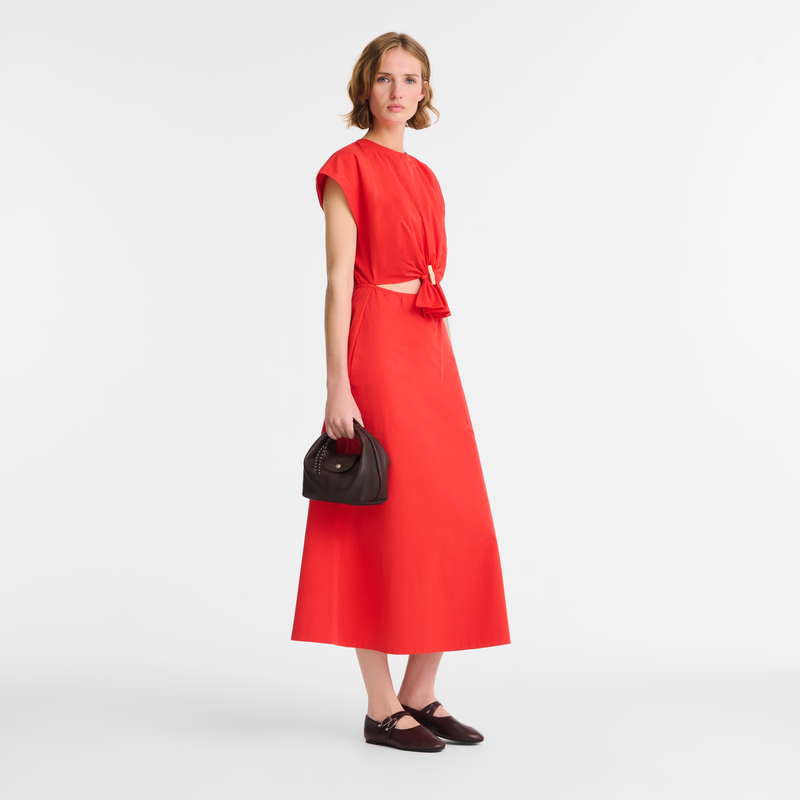 Le Pliage Xtra XS Handbag / Red - Leather - Image 9