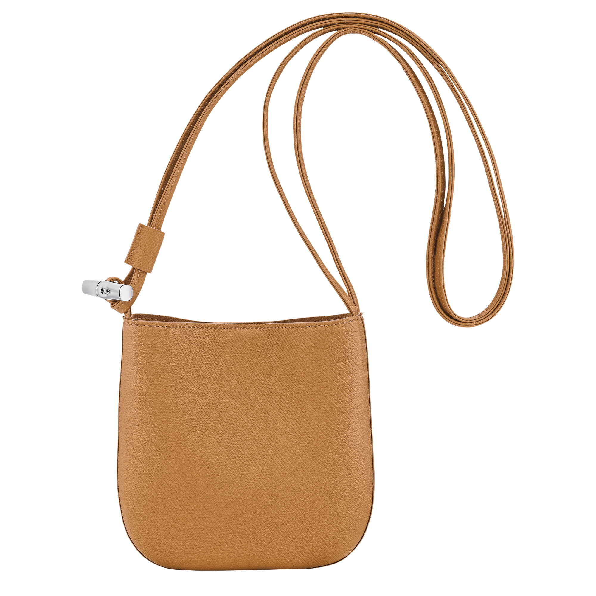 Le Roseau S Crossbody bag / Walnut - Leather