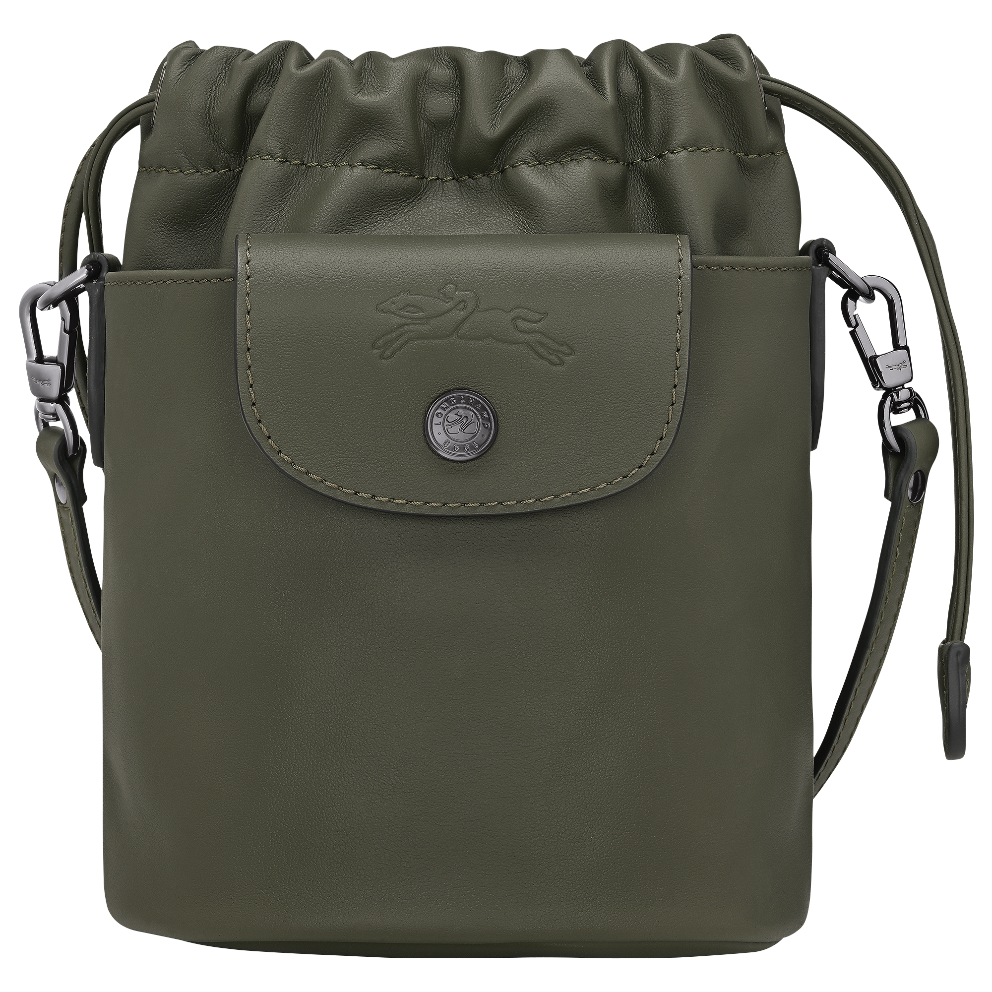 Le Pliage Xtra XS Bucket bag / Fir - Leather