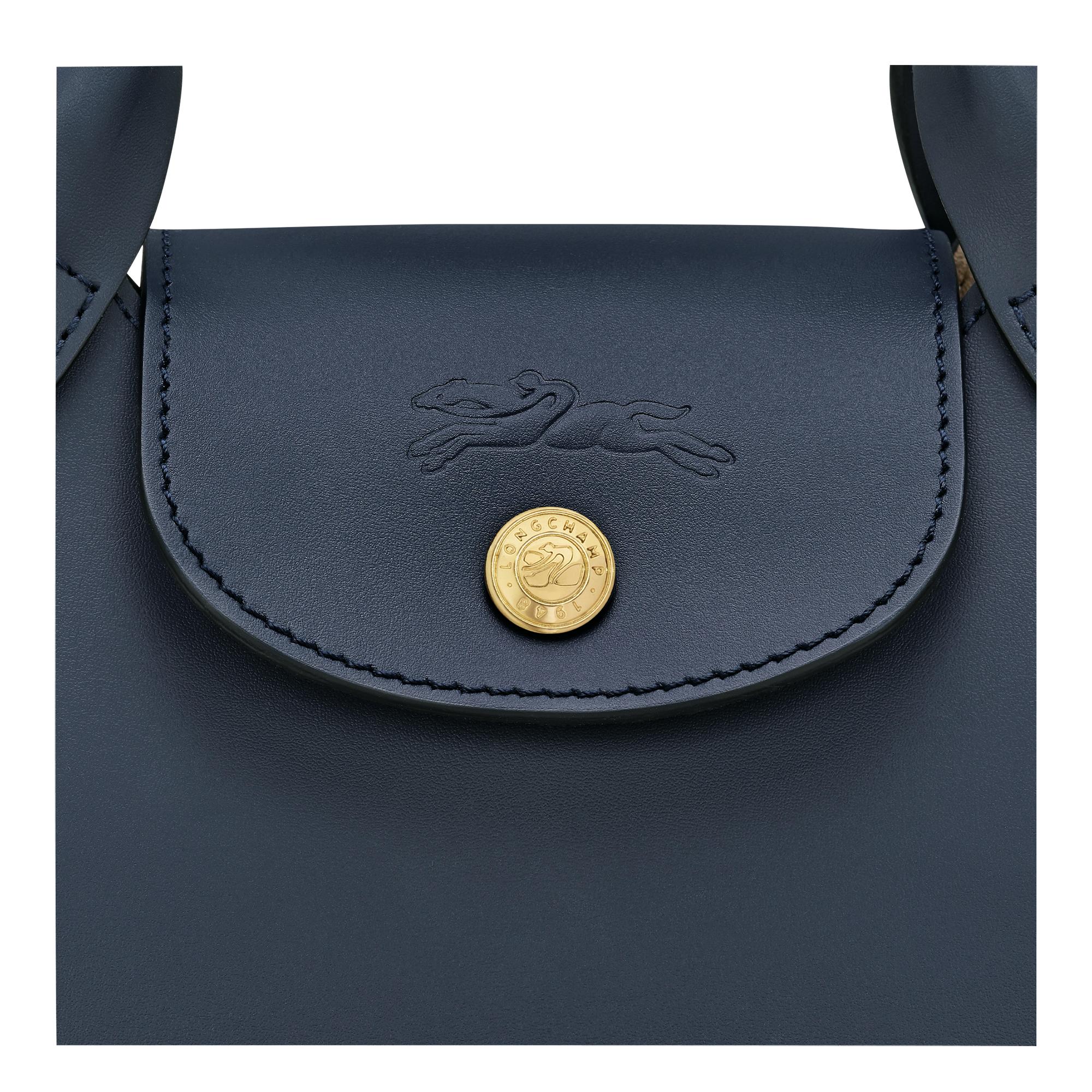 Épure XS Tote bag / Navy - Leather - Image 6