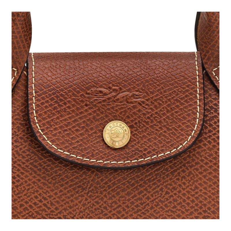 Épure XS Tote bag / Brown - Leather - Image 6