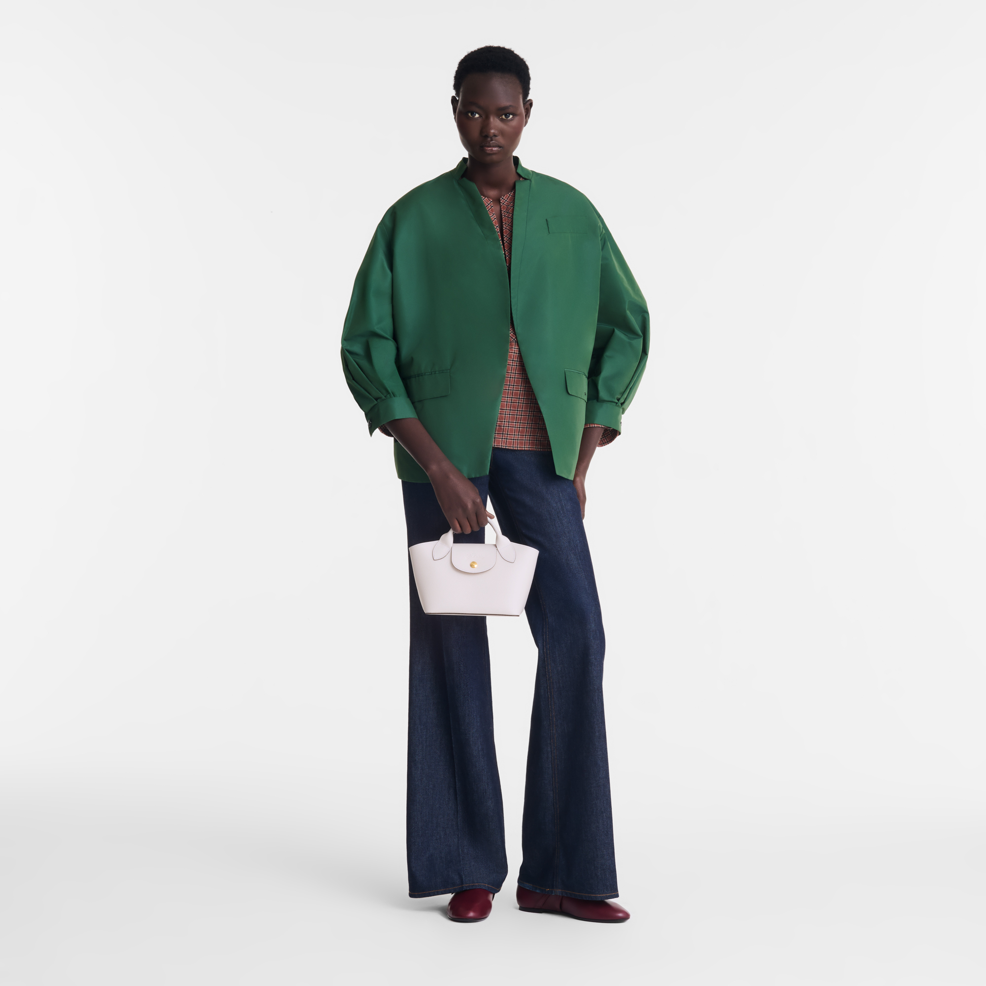 Épure XS Tote bag / White - Leather - Image 2