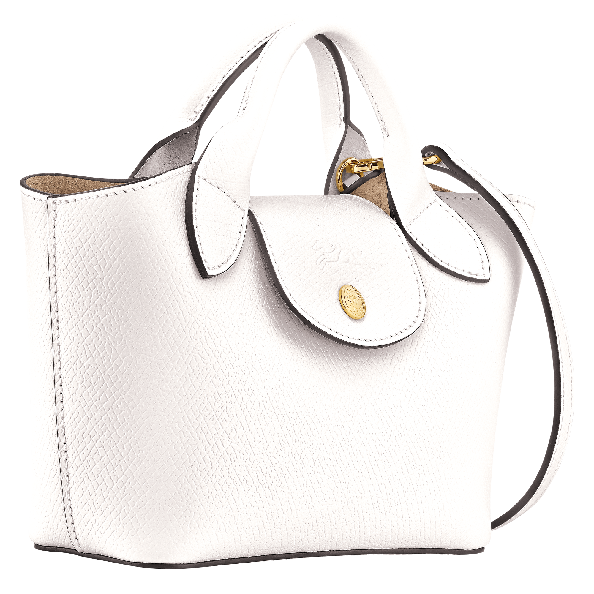 Épure XS Tote bag / White - Leather - Image 3