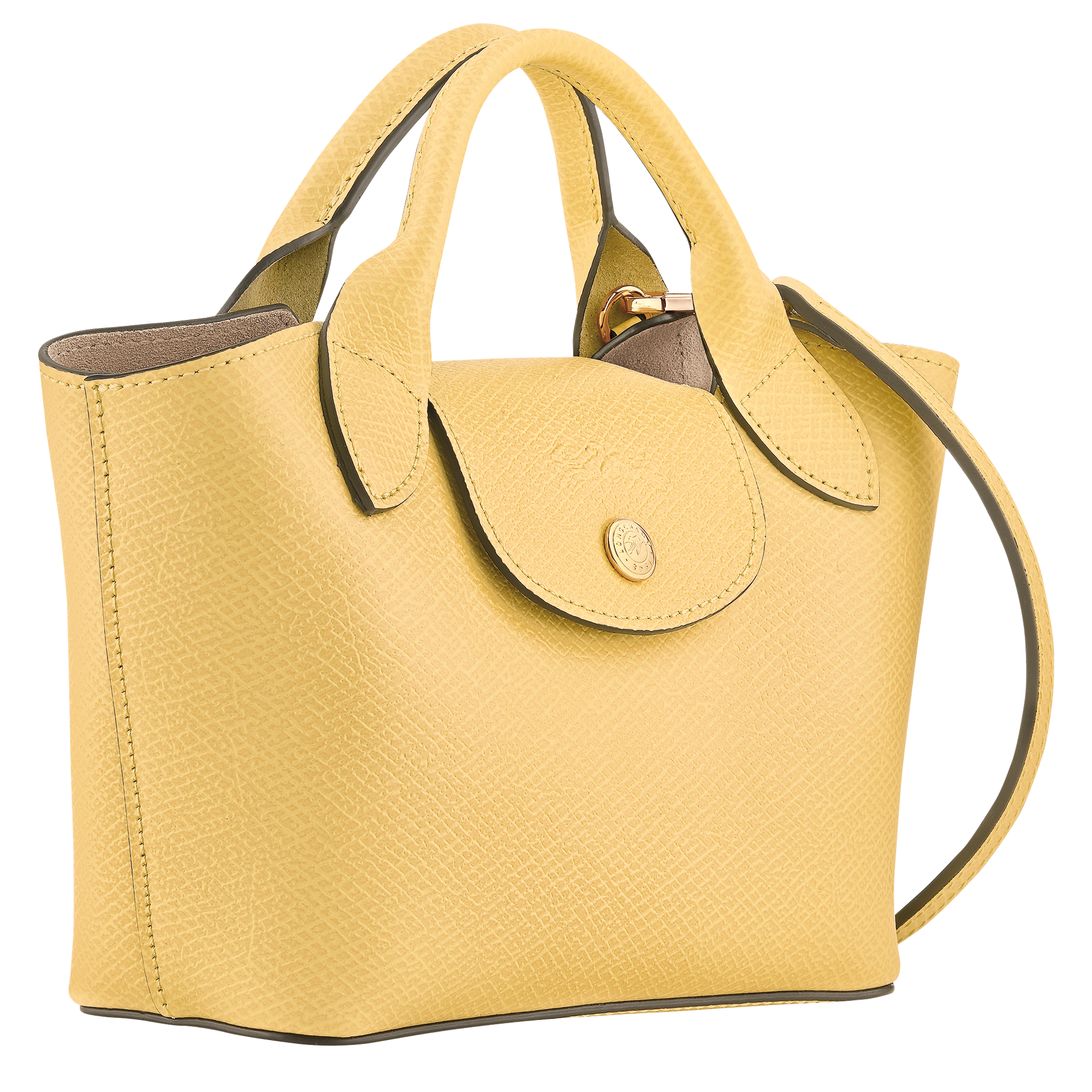 Épure XS Tote bag / Yellow Chick - Leather - Image 3