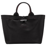 Le Roseau L Tote bag / Black - Leather