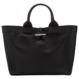Le Roseau L Tote bag / Black - Leather