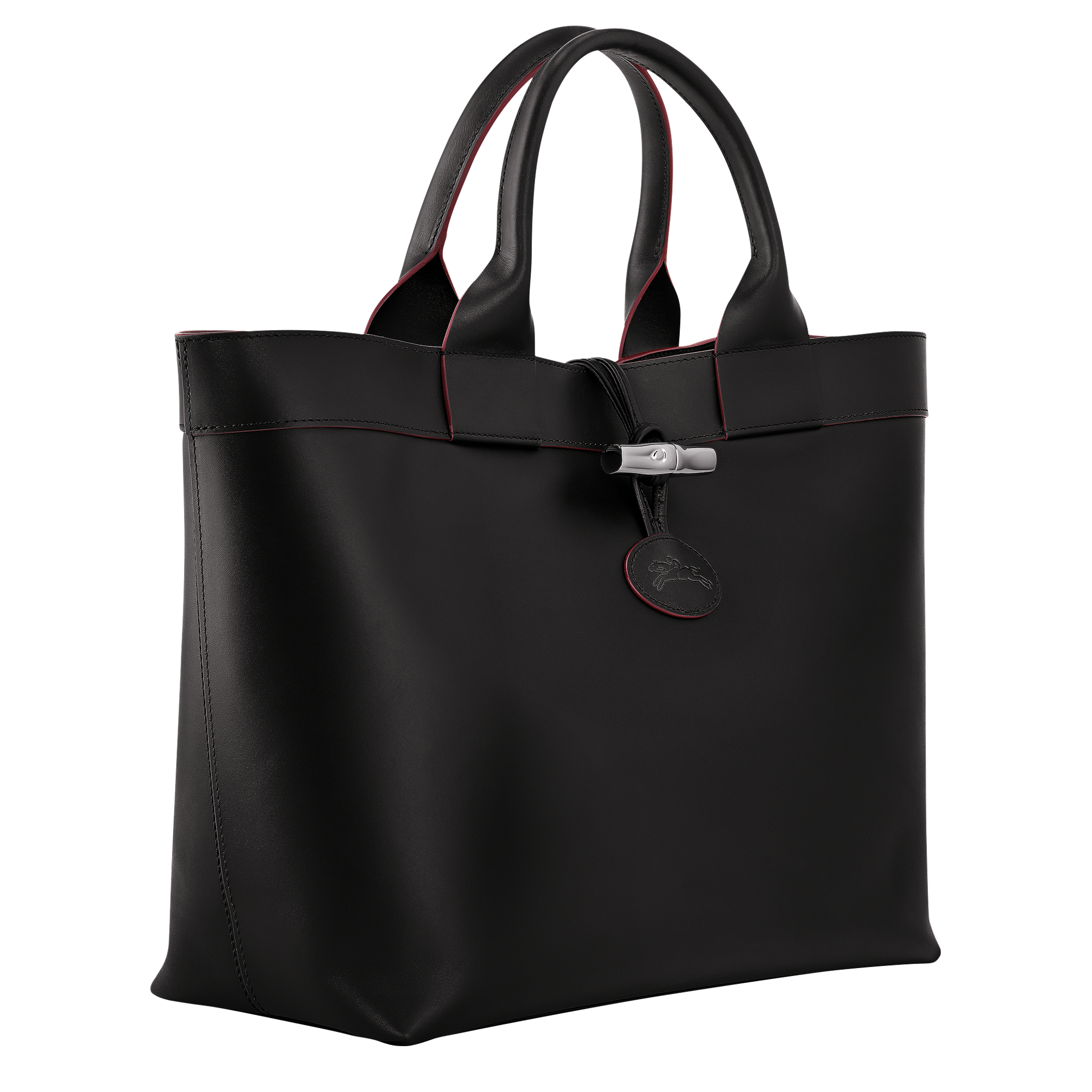 Le Roseau L Tote bag / Black - Leather - Image 3