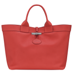 Le Roseau L Tote bag / Red - Leather