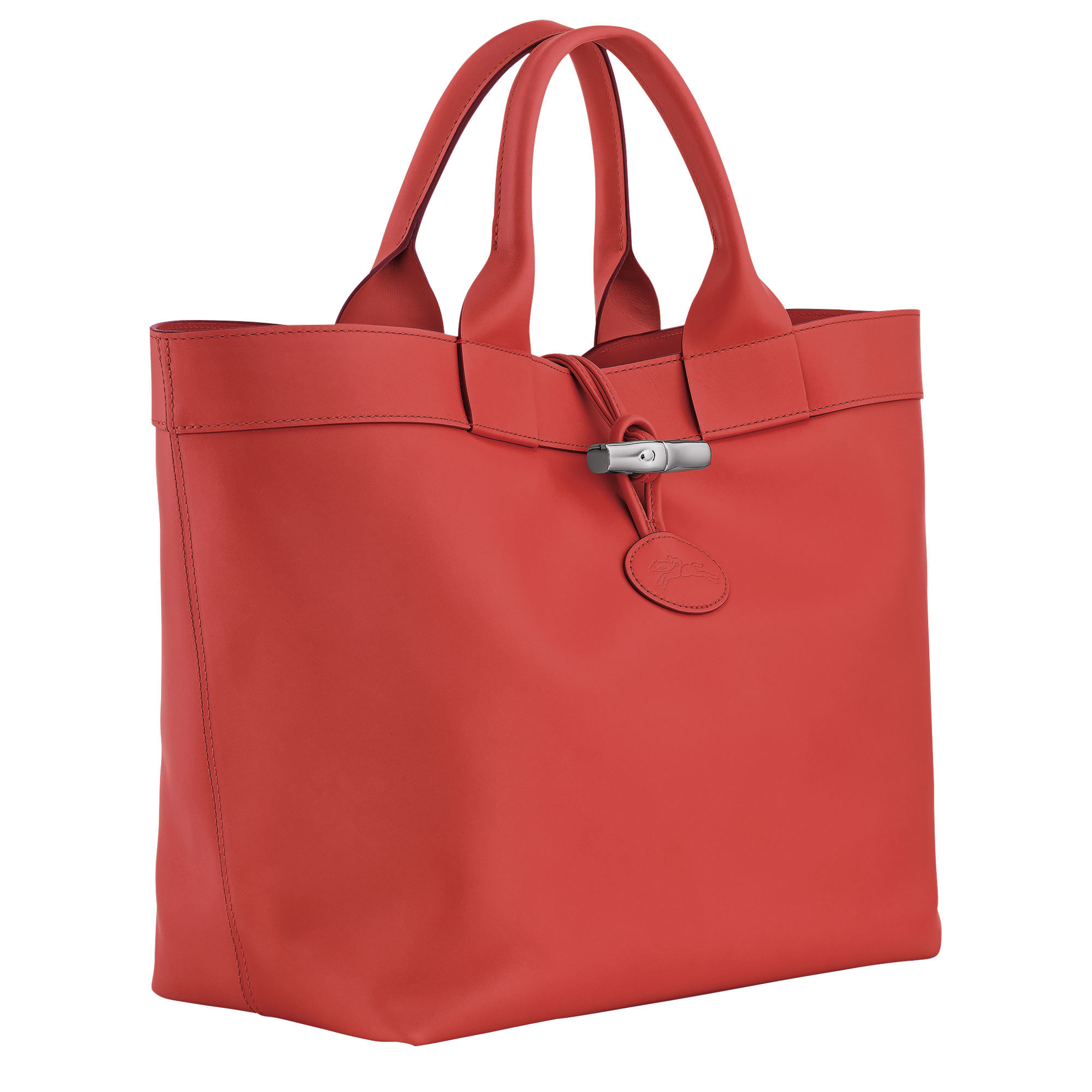 Le Roseau L Tote bag / Red - Leather - Image 3
