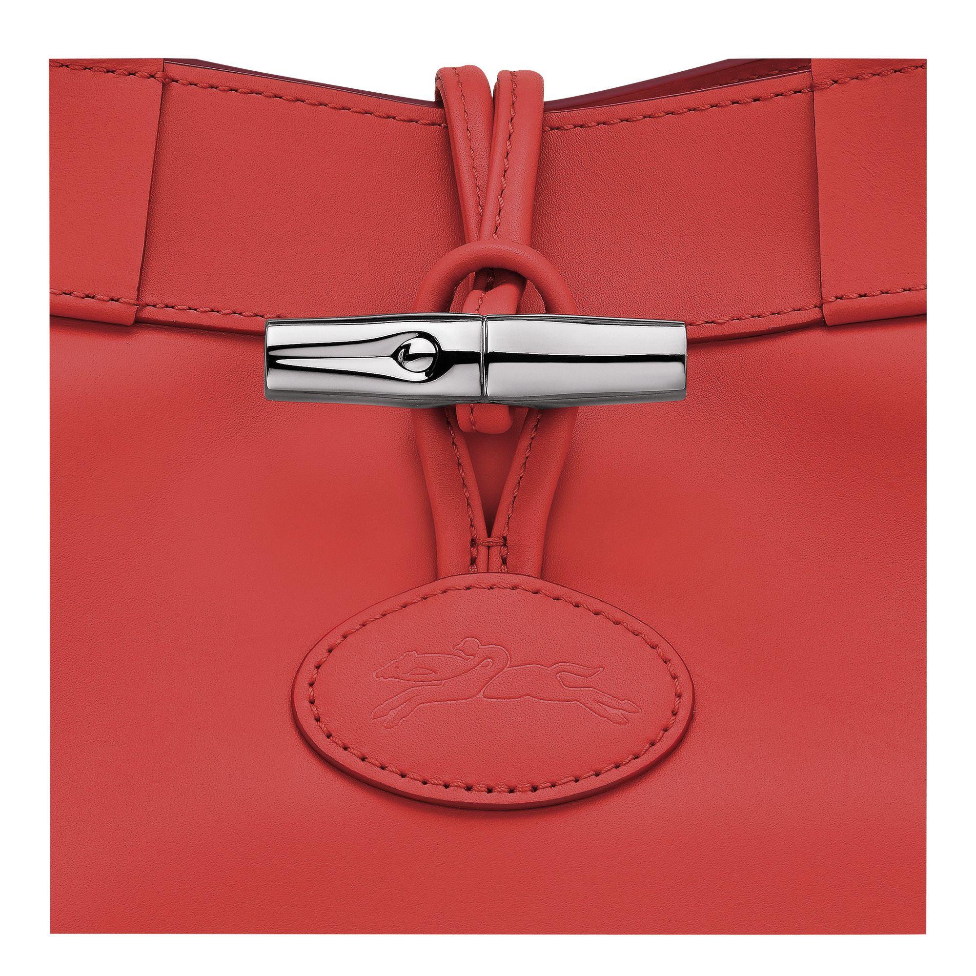 Le Roseau L Tote bag / Red - Leather - Image 6