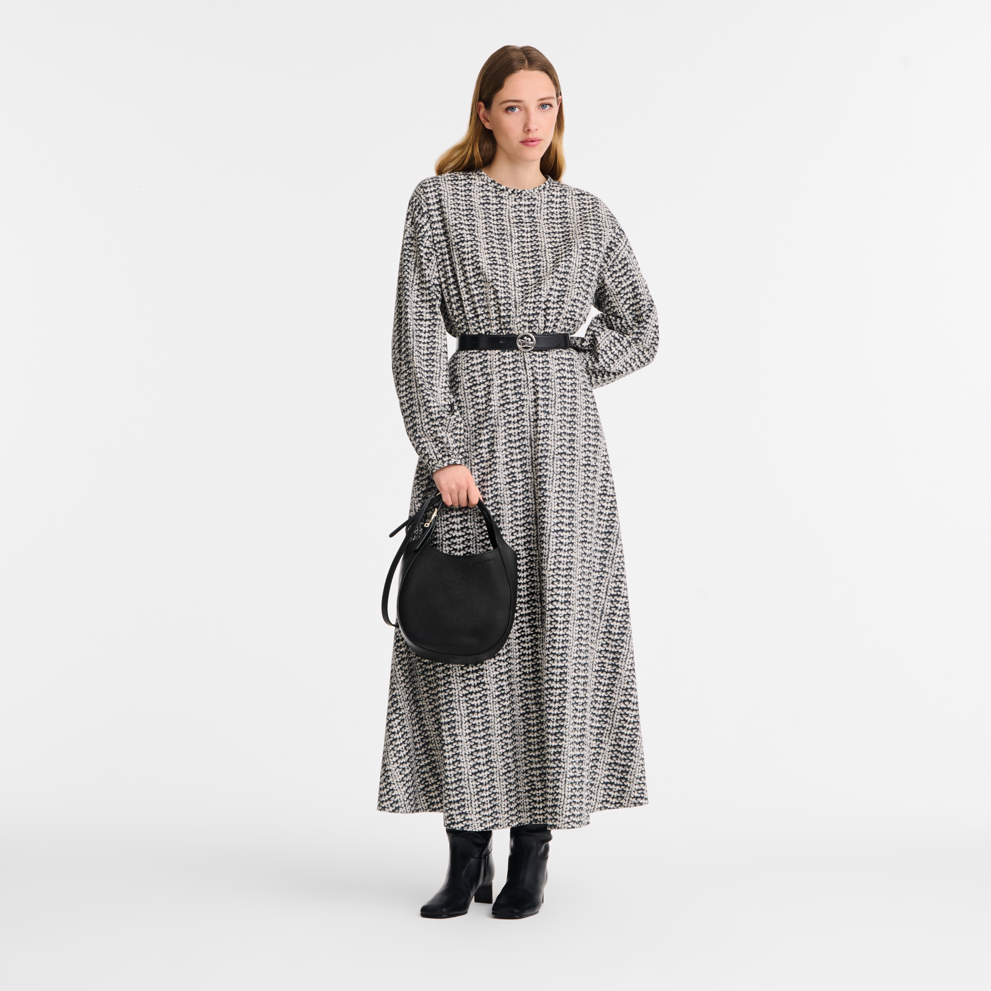 Le Foulonné S Handbag / Black - Leather - Image 2