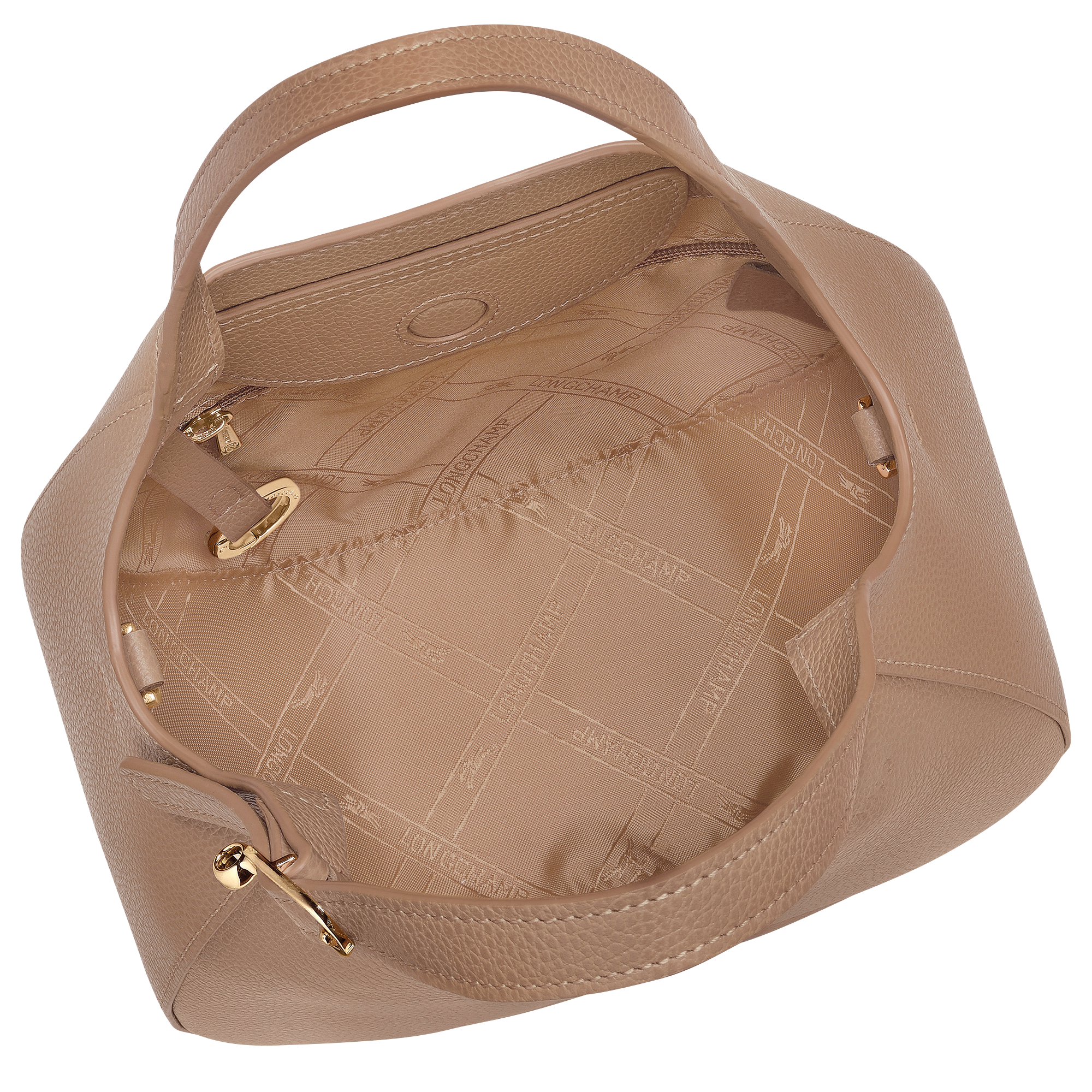 Le Foulonné S Handbag / Biscuit - Leather - Image 5