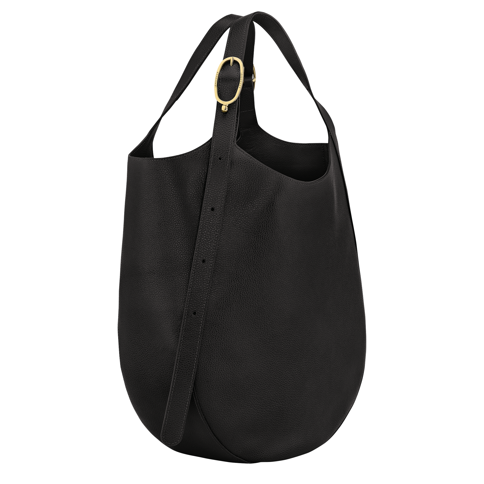 Le Foulonné XL Tote bag / Black - Leather - Image 4