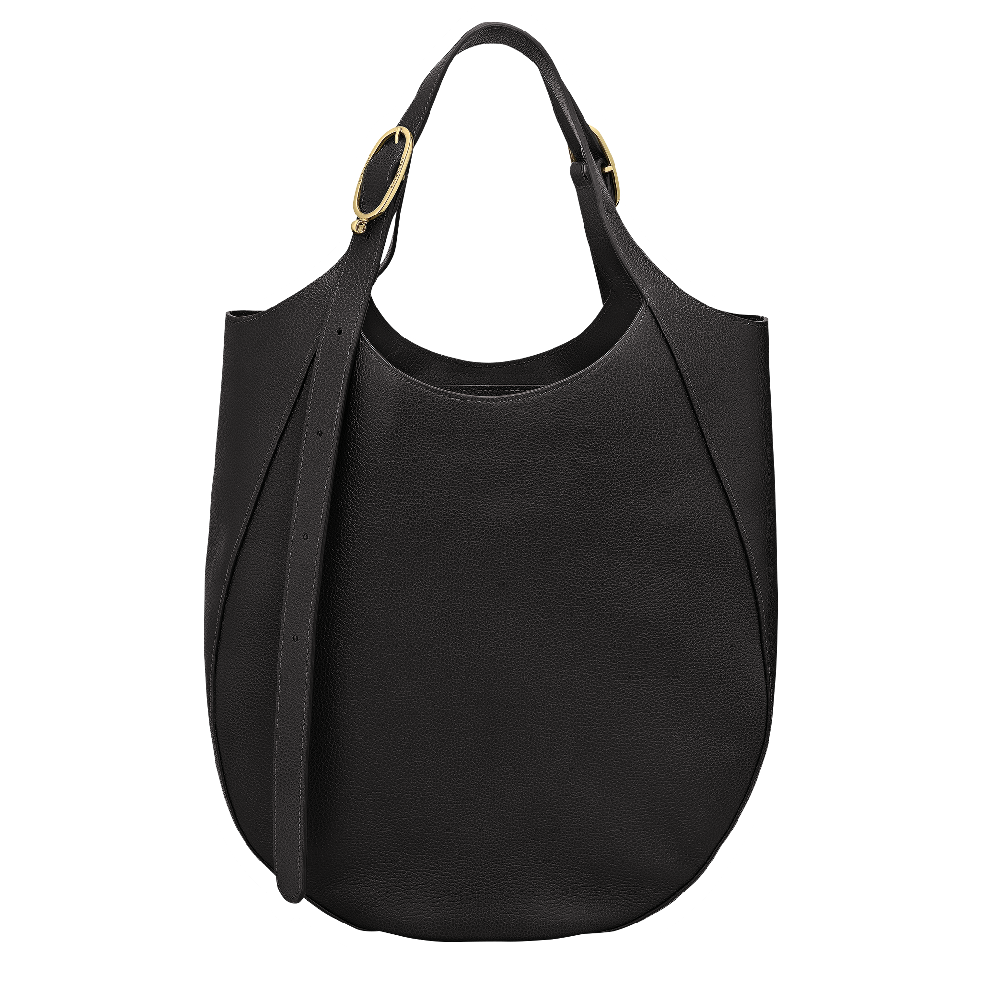 Le Foulonné XL Tote bag / Black - Leather - Image 5