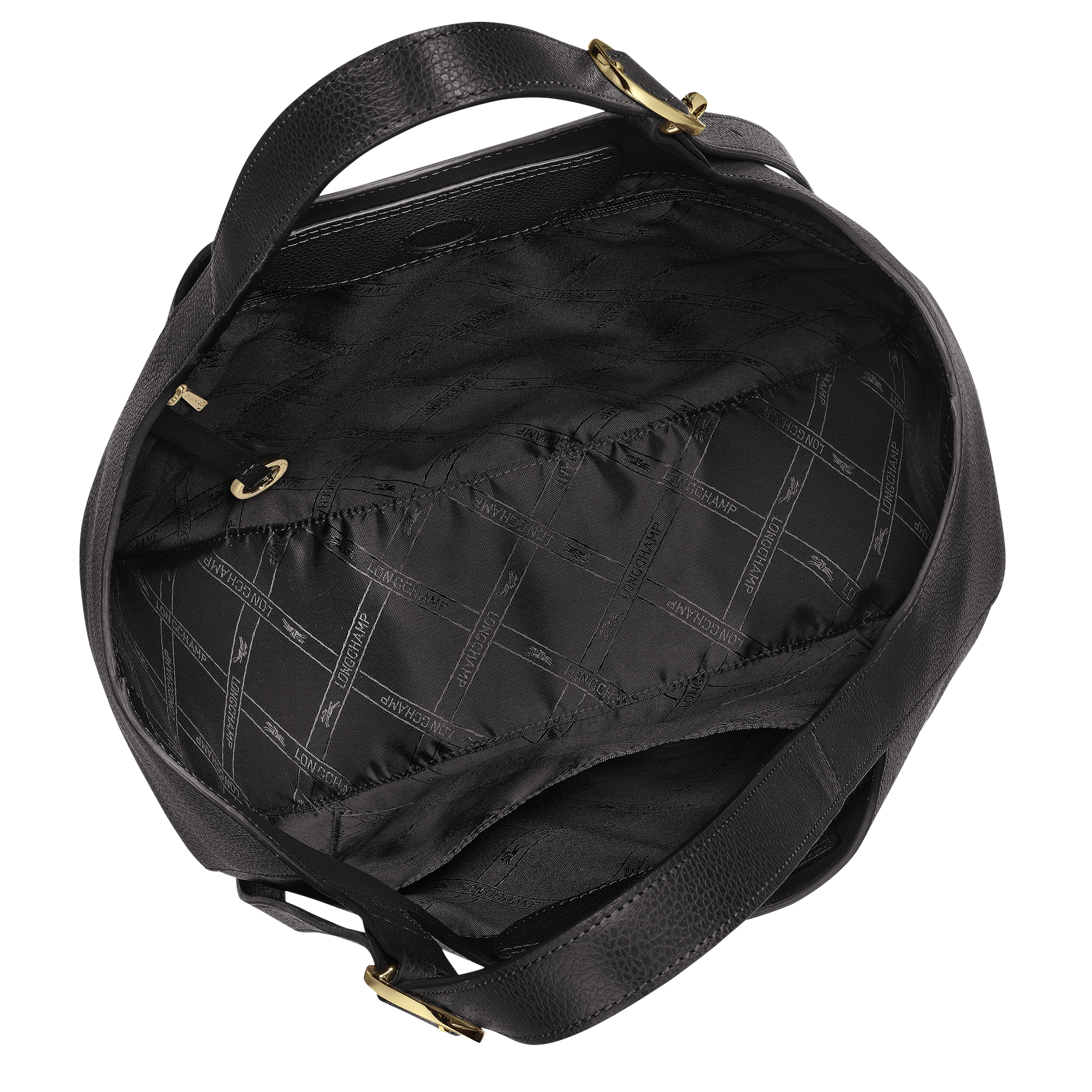 Le Foulonné XL Tote bag / Black - Leather - Image 6