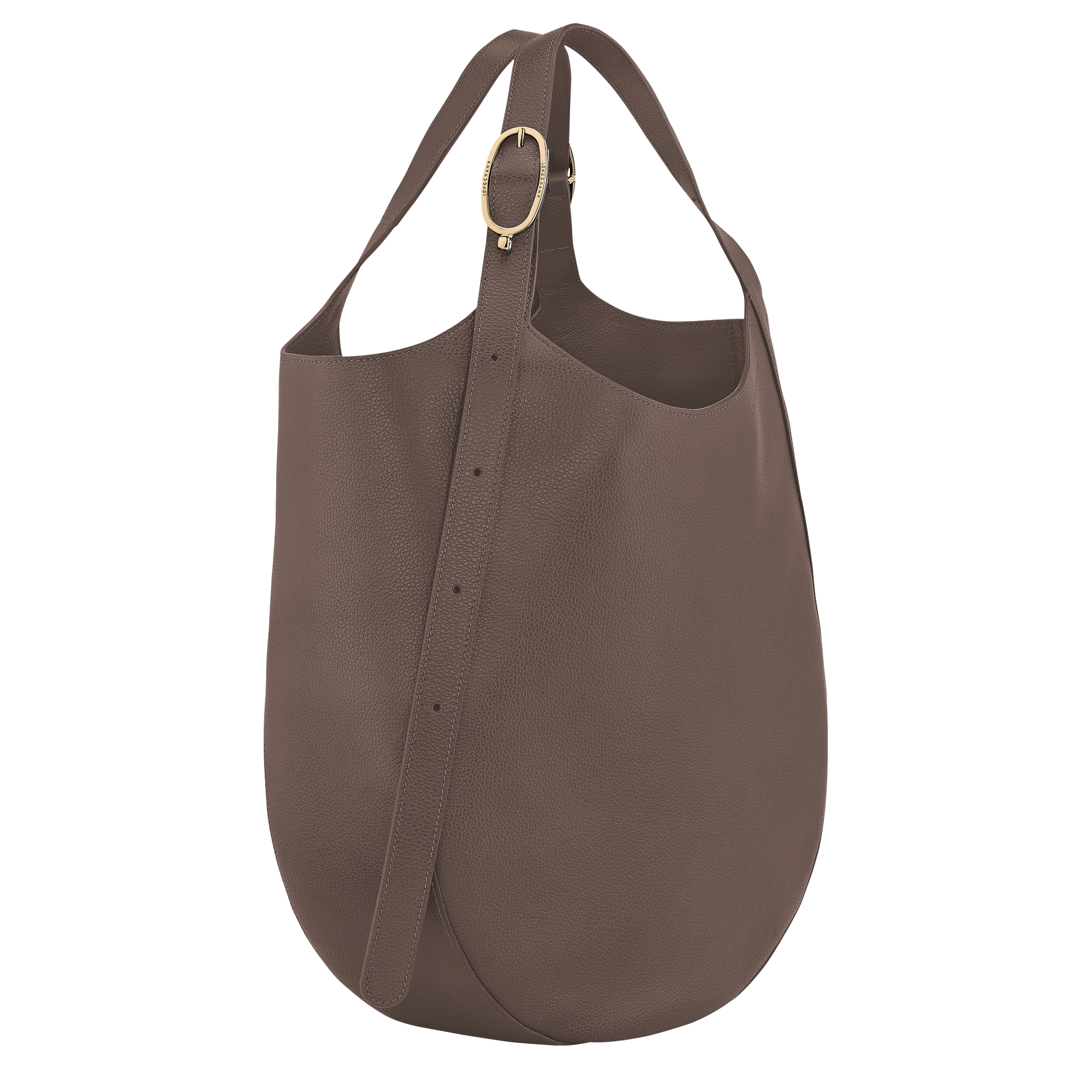 Le Foulonné XL Tote bag / Taupe - Leather - Image 4