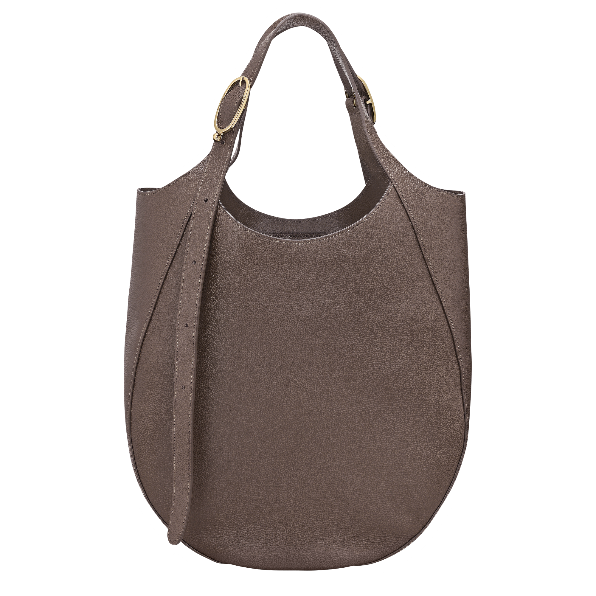 Le Foulonné XL Tote bag / Taupe - Leather - Image 5