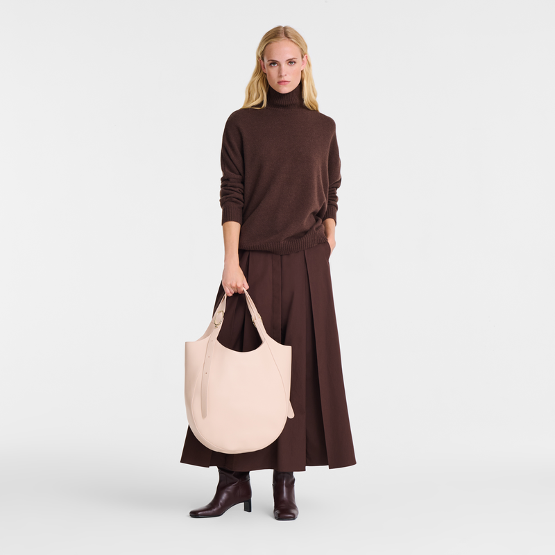 Le Foulonné XL Tote bag / Caper - Leather - Image 53